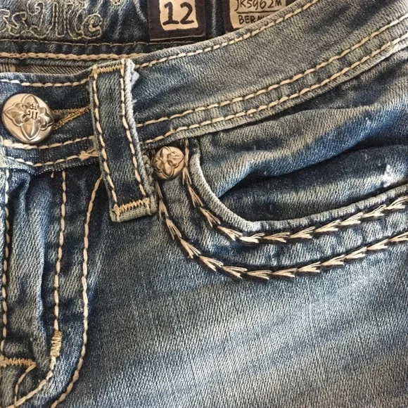 Miss Me girls bermuda shorts beautiful embellished pockets - Picture 11 of 11